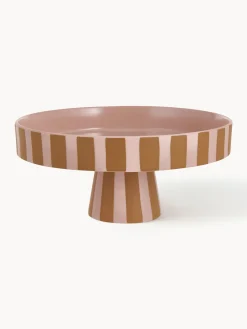 Alzatina in ceramica a righe Toppu