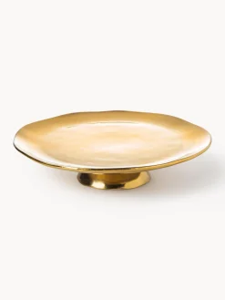 Alzatina per dolci in porcellana Gold Irregular Edge