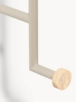 Appendiabiti da parete con gancio in travertino Disa