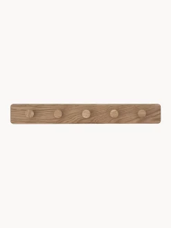 Appendiabiti da parete in legno di quercia fatto a mano Nature