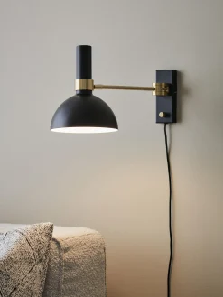 Applique grande con luce regolabile con spina Larry