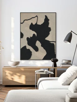 Arte da parete acustica Celestial Tone con cornice in legno