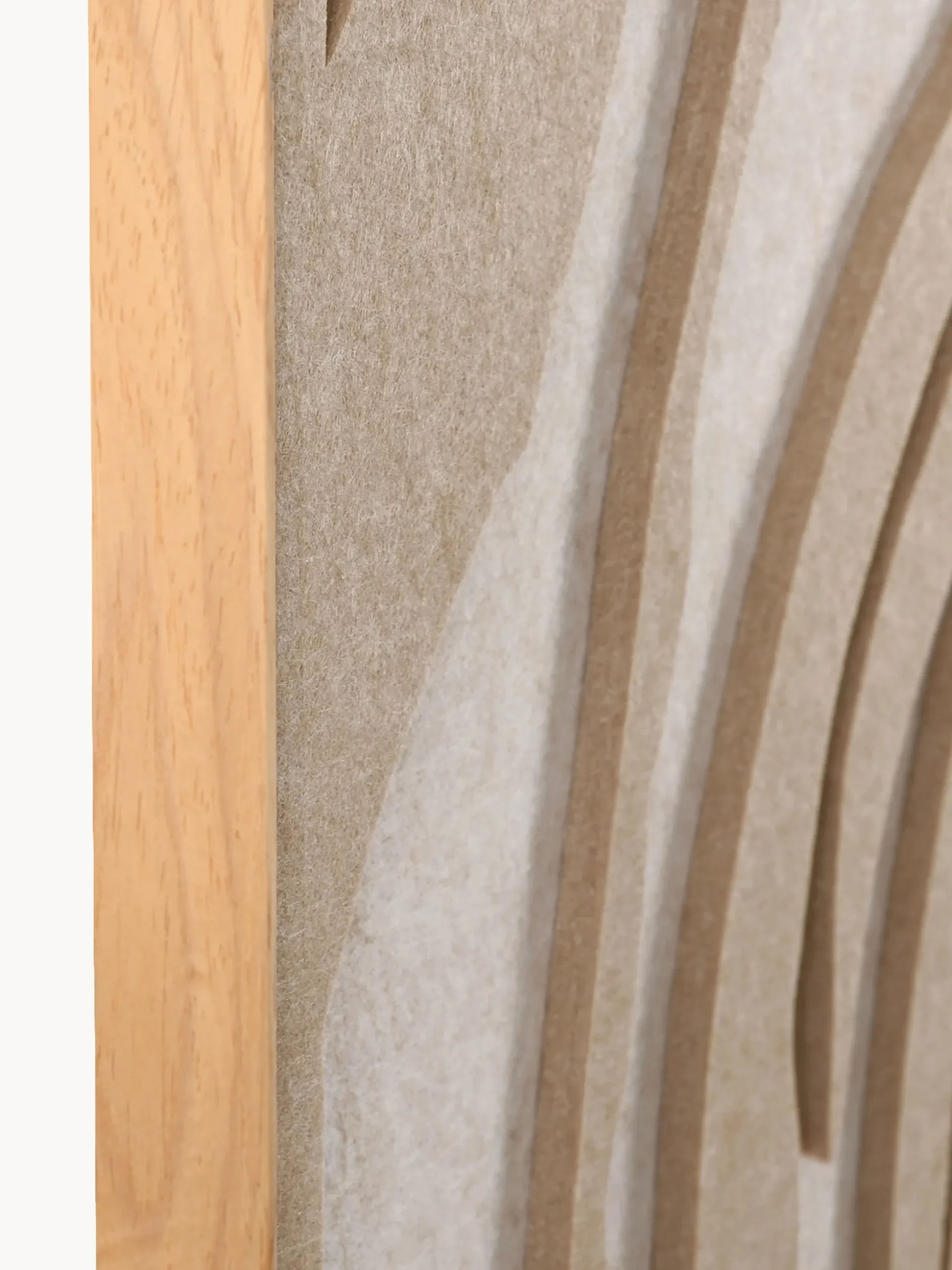 Arte da parete acustica Sacred Silence con cornice in legno