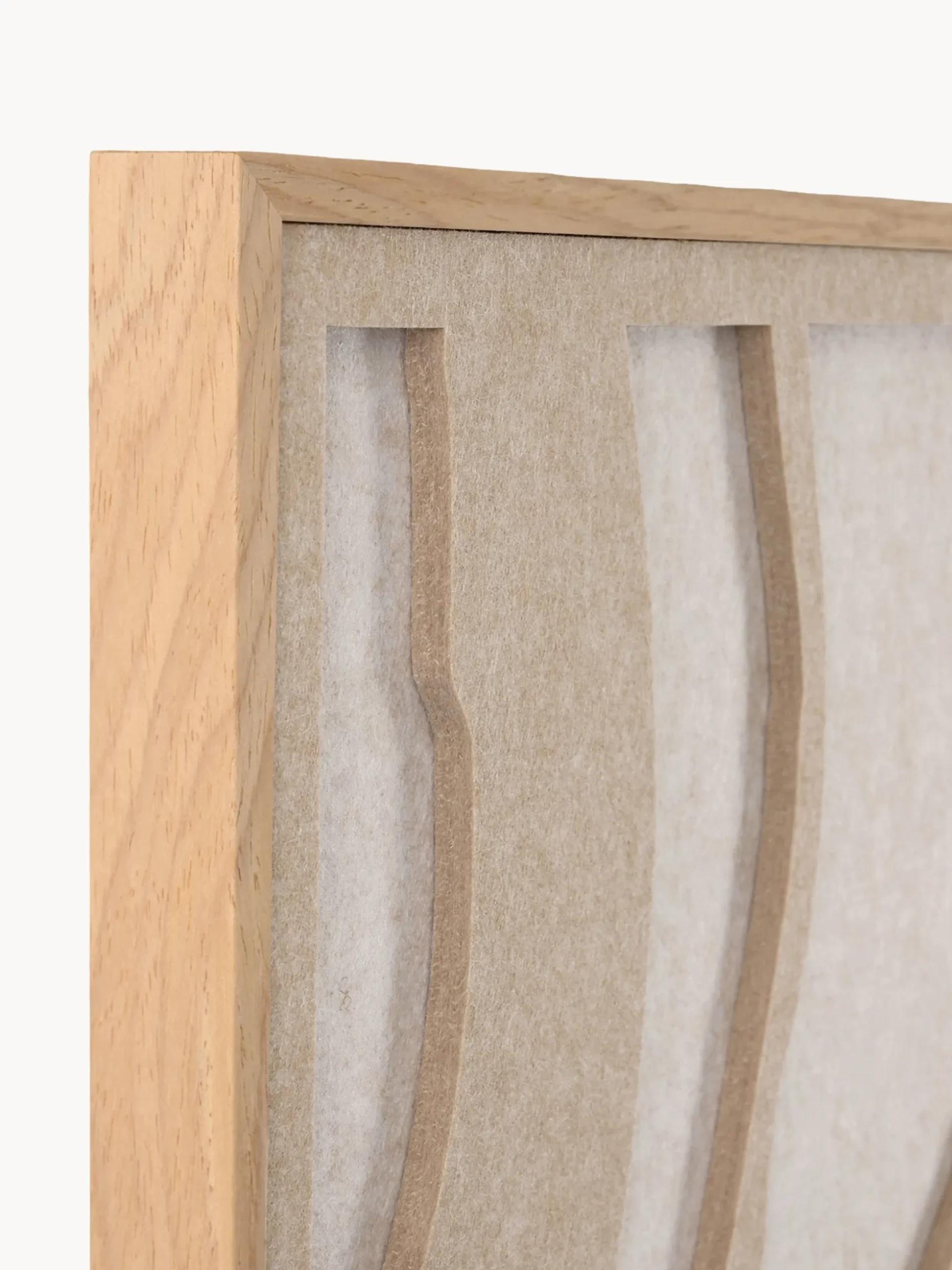 Arte da parete acustica Sacred Silence con cornice in legno
