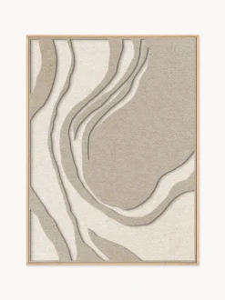 Arte da parete acustica Sacred Silence con cornice in legno
