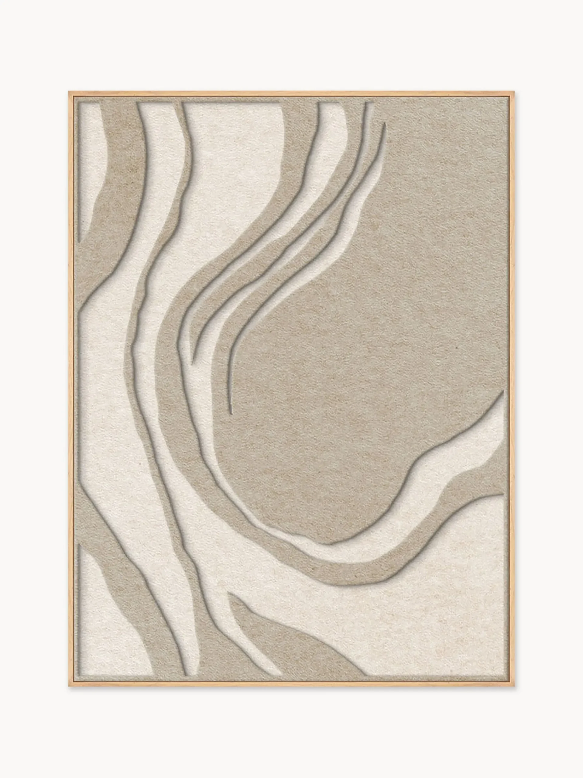 Arte da parete acustica Sacred Silence con cornice in legno