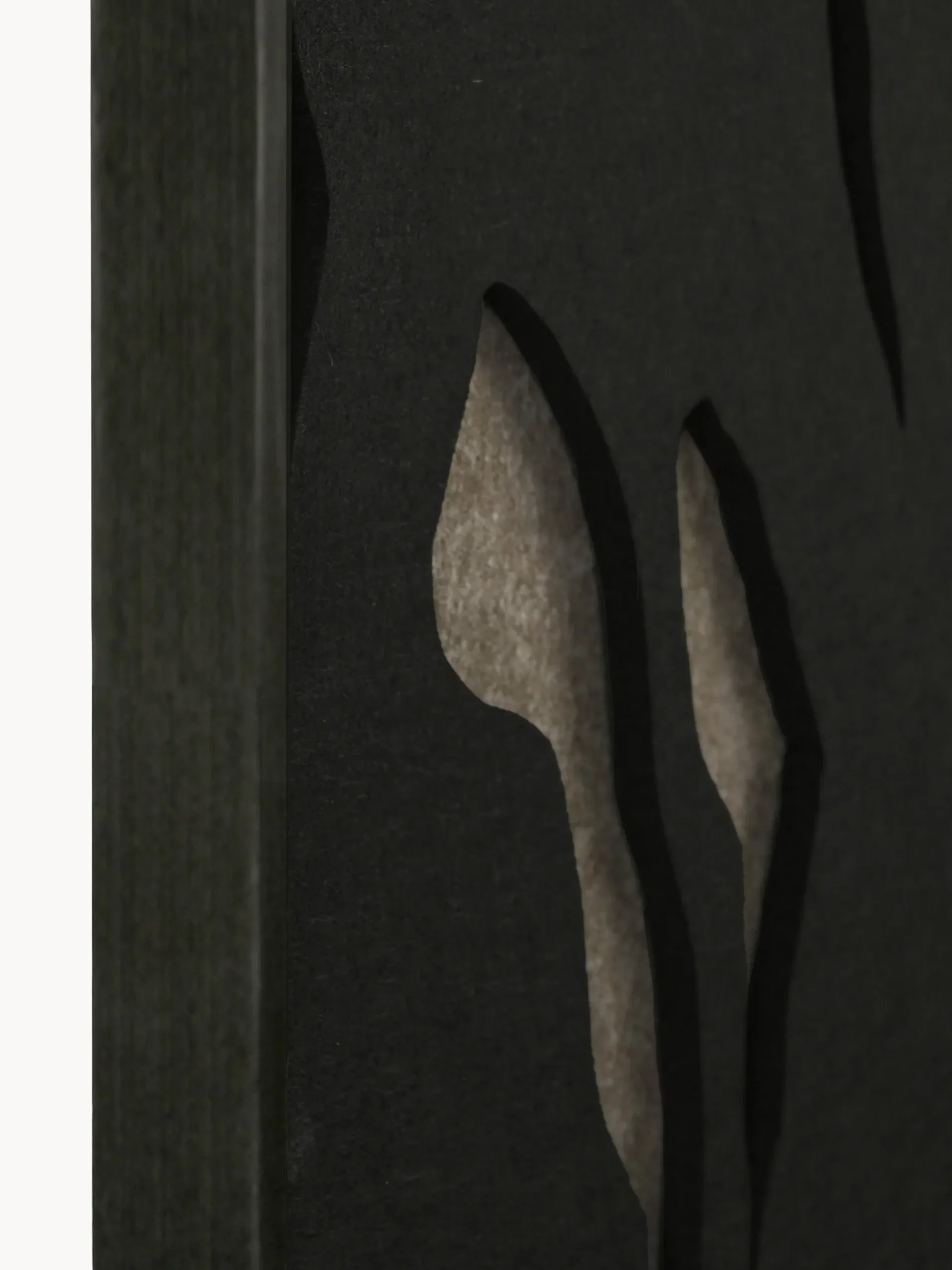 Arte da parete acustica Silent Shadows con cornice in legno
