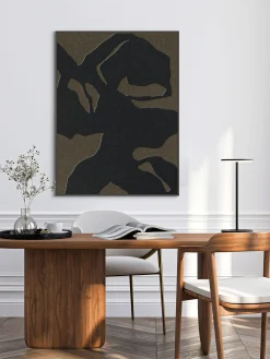 Arte da parete acustica Silent Shadows con cornice in legno