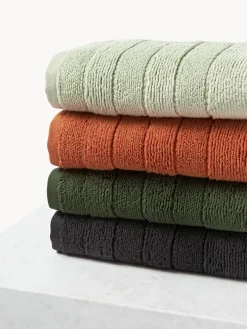 Asciugamano con bordo rigato Luxe, varie misure