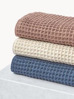 Asciugamano con struttura waffle Ines, varie misure