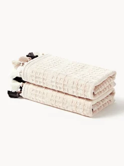 Asciugamano in velluto con frange decorative Tallulah, varie misure