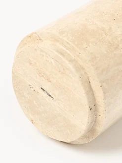 Barattolo portaoggetti in travertino Susan, alt. 14 cm