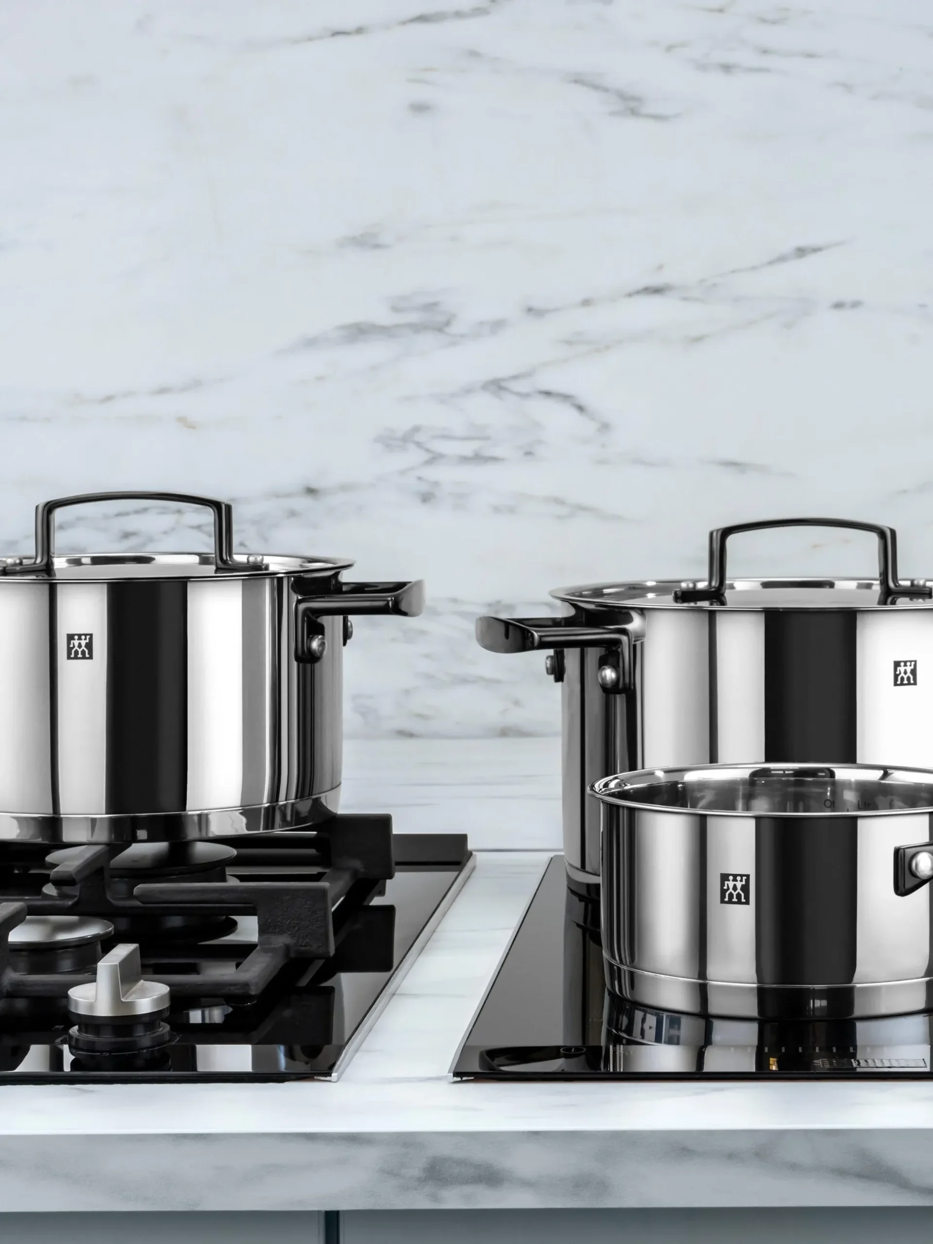 Batteria di pentole in acciaio inossidabile Bellasera, set da 5