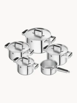 Batteria di pentole in acciaio inossidabile Pure, set da 5