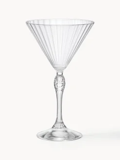 Bicchiere da Martini con struttura scanalata America's Cocktail 4 pz