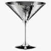 Bicchiere da martini placcato in argento fatto a mano Martelé