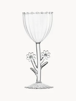 Bicchiere da vino fatto a mano in vetro borosilicato Botanica