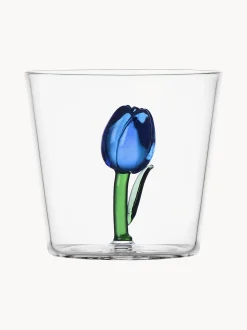 Bicchiere fatto a mano in vetro borosilicato Botanica