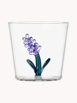 Bicchiere fatto a mano in vetro borosilicato Botanica