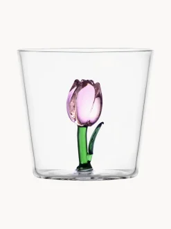Bicchiere fatto a mano in vetro borosilicato Botanica