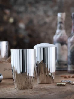Bicchiere highball placcato argento fatto a mano Belvedere