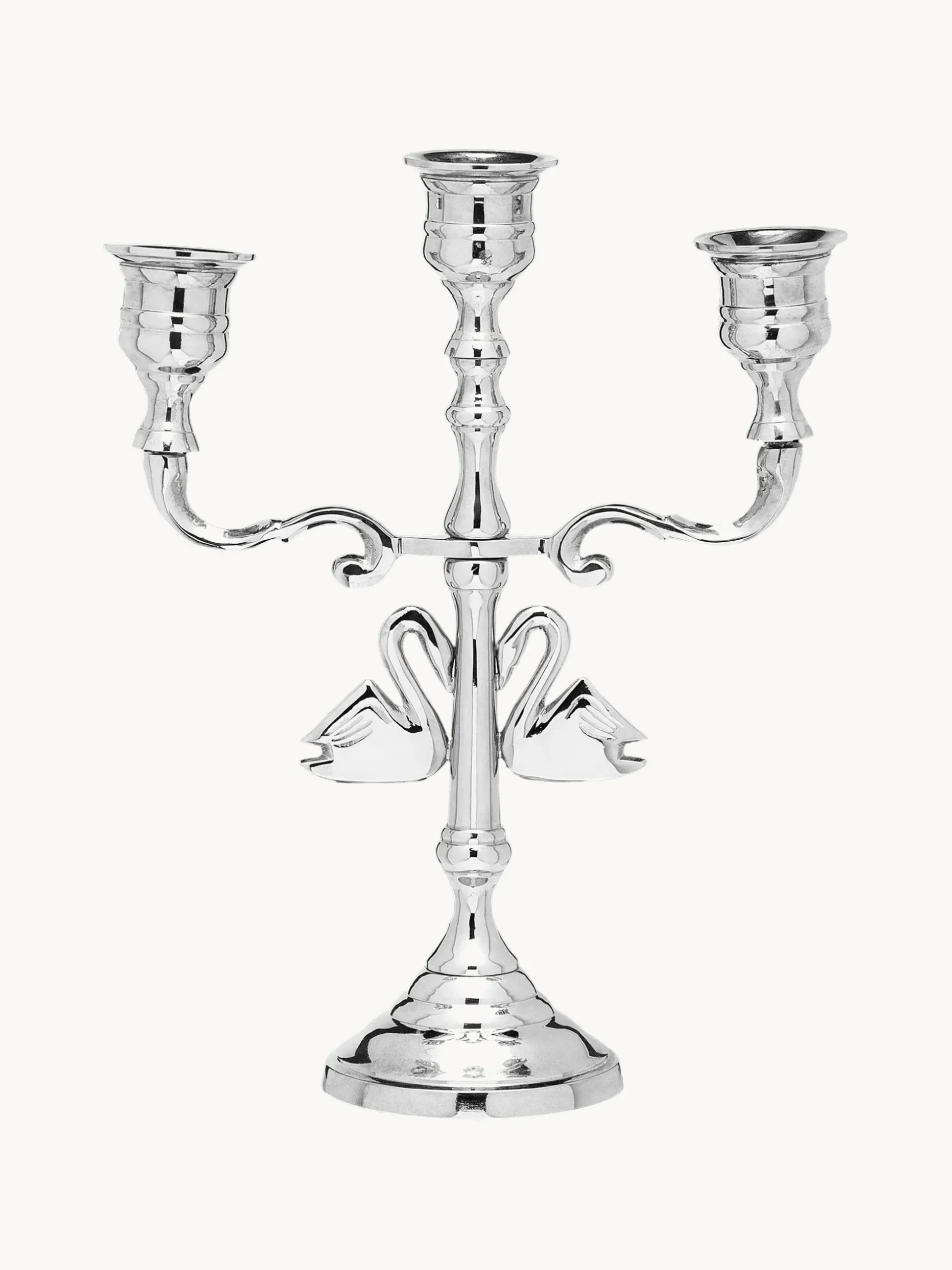 Candelabro Argent Swans