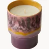 Candela profumata fatta a mano 70's (rosa, sandalo e cedro)