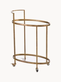 Carrello da portata in vetro Push Antic