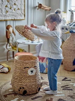 Cesta portaoggetti per bambini con coperchio Timone