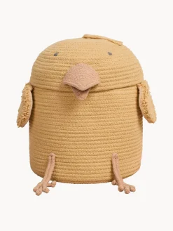 Cesto con coperchio fatto a mano Charlie the Chicken