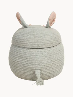 Cesto con coperchio fatto a mano Henry the Hippo