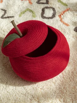 Cesto portaoggetti per bambini fatto a mano Back To School con coperchio