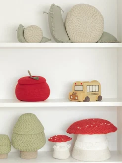 Cesto portaoggetti per bambini fatto a mano Back To School con coperchio