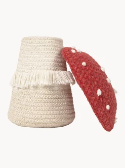 Cesto portaoggetti per bambini fatto a mano Back To School con coperchio