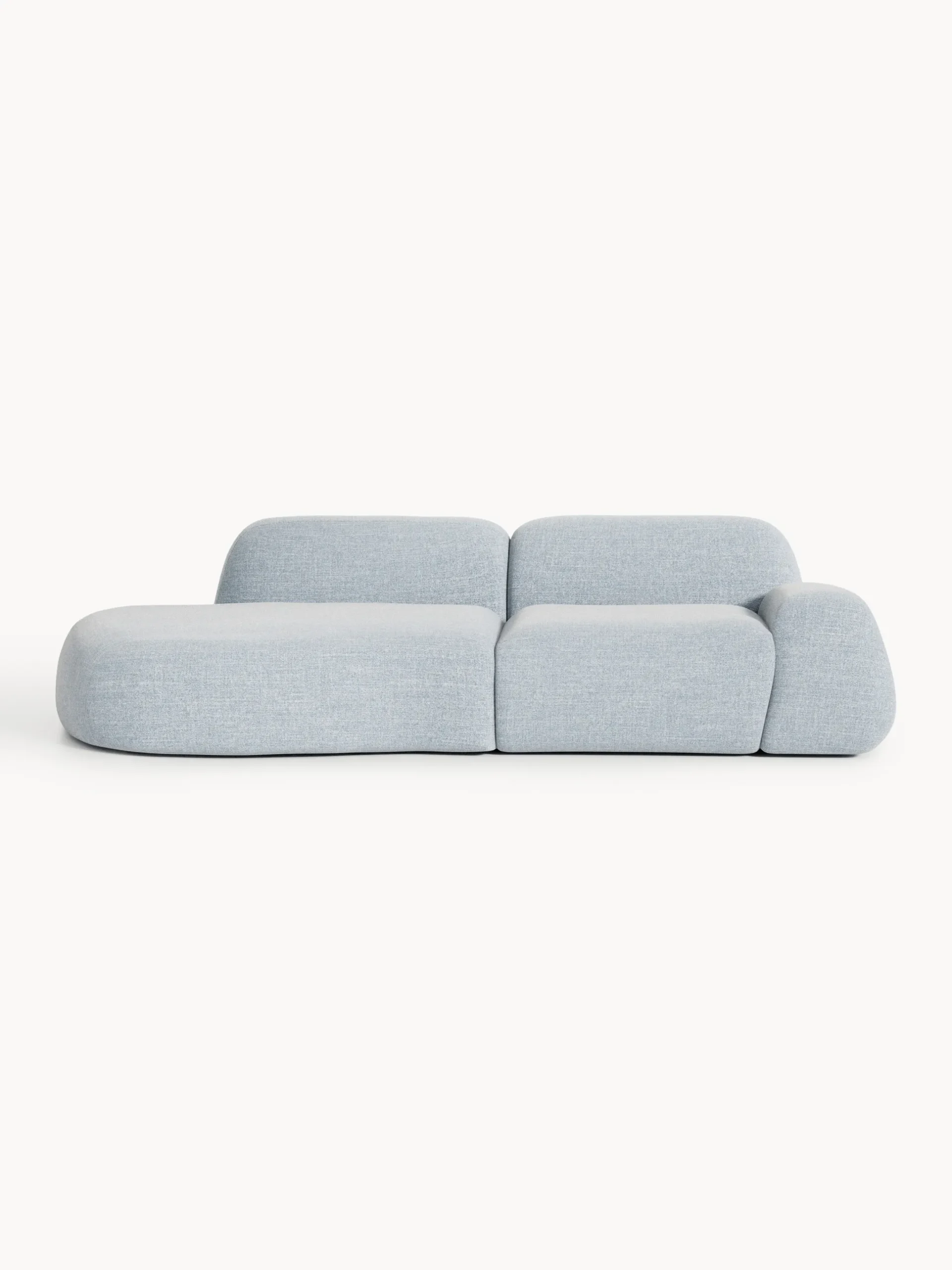 Chaise componibile 3 posti in bouclé Wolke