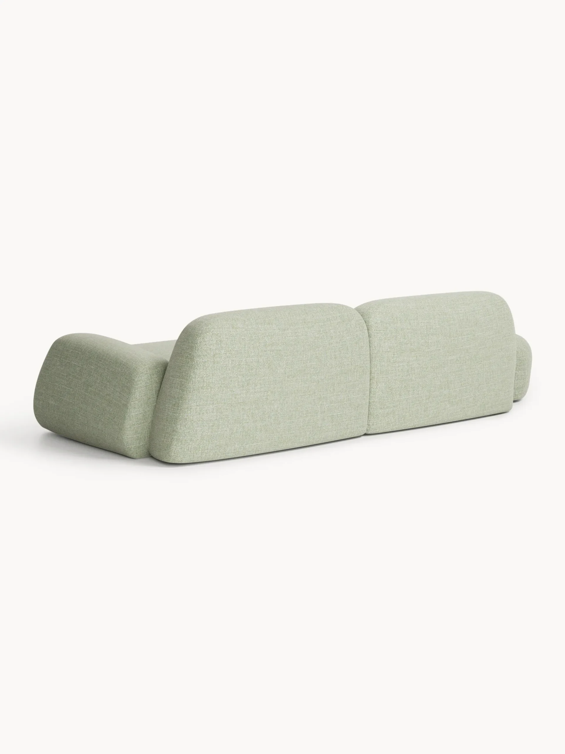 Chaise componibile 3 posti in bouclé Wolke