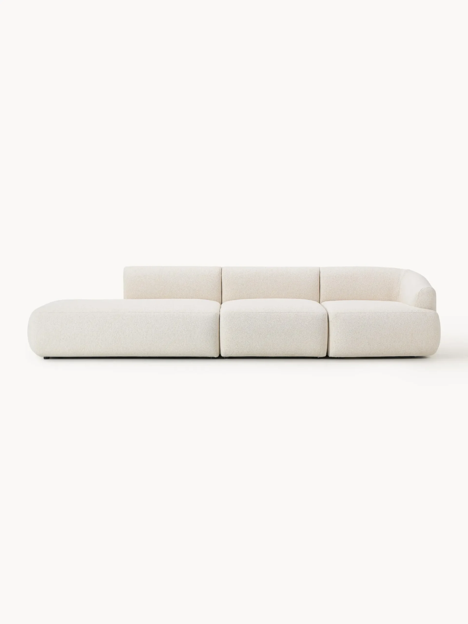 Chaise longue componibile 2 posti in bouclé Sofia