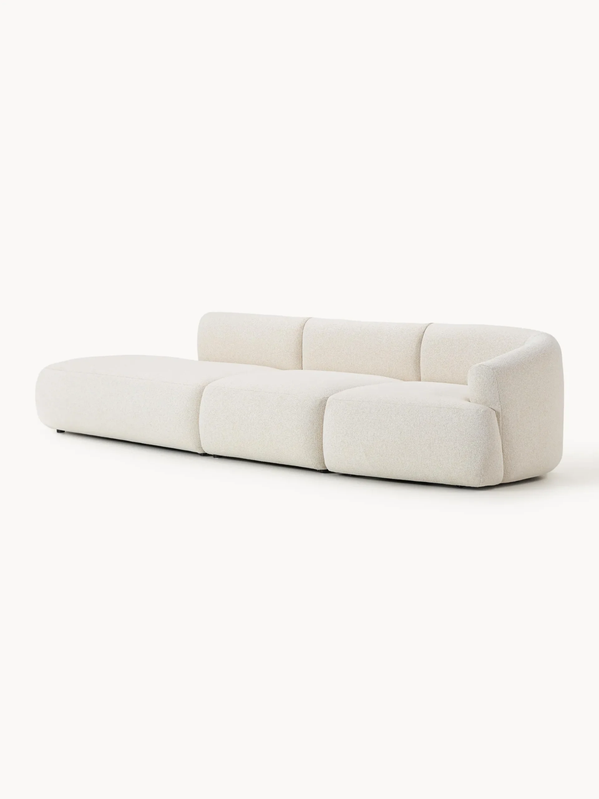 Chaise longue componibile 2 posti in bouclé Sofia