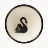 Ciotola per snack dipinta a mano Black Swan