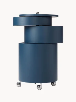 Contenitore a rotelle tondo Barboy, design Verner Panton