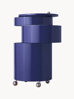 Contenitore a rotelle tondo Barboy, design Verner Panton