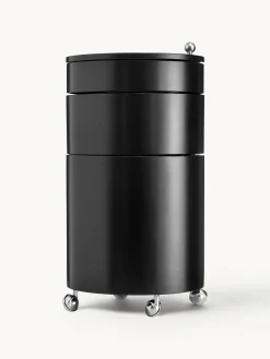Contenitore a rotelle tondo Barboy, design Verner Panton