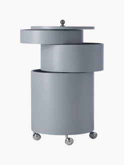 Contenitore a rotelle tondo Barboy, design Verner Panton