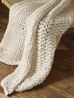 Coperta a maglia grossa fatta a mano Adyna