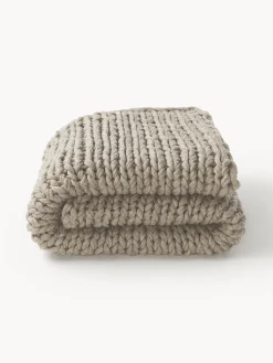 Coperta a maglia grossa fatta a mano Adyna