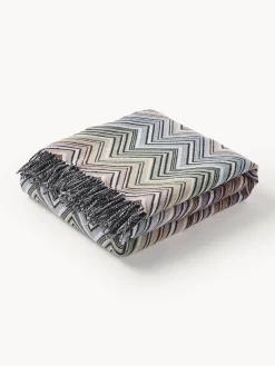 Coperta con motivo zig-zag Perseo