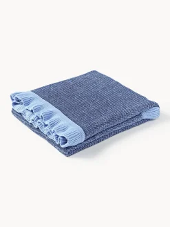 Coperta in cotone con volant Pansy
