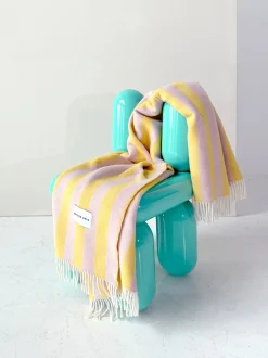 Coperta in lana a righe Candy Wrap
