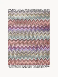 Coperta in lana con frange Perseo