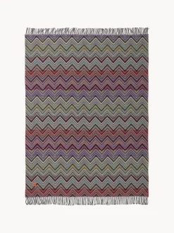 Coperta in lana con frange Perseo